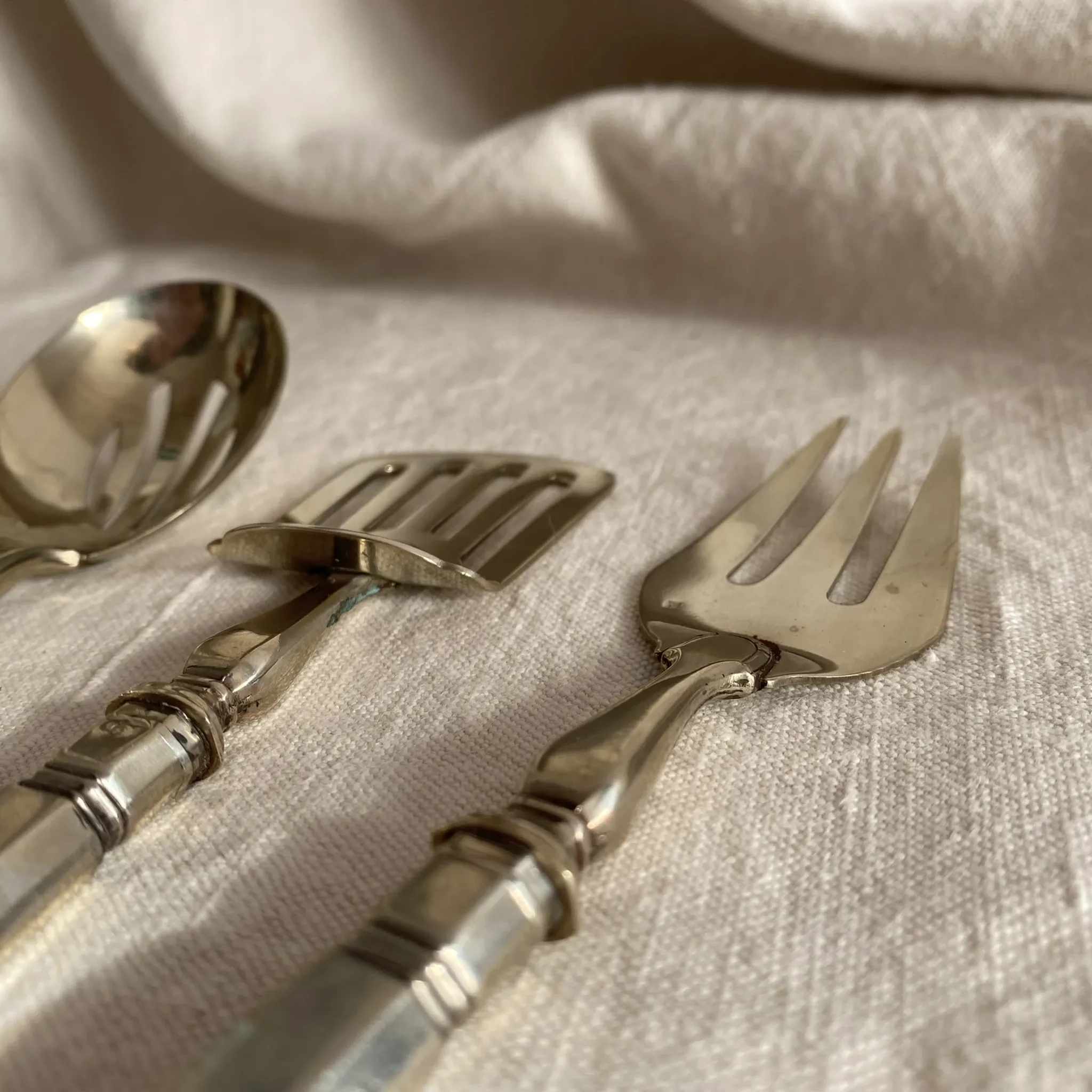 Box set for petits fours silverware Maison Ercuis