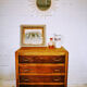Vintage compass feet chest of drawers