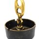 Mid-century modern brass ashtray with handle, Austria, 1950s.
