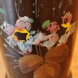 Black opaline vase