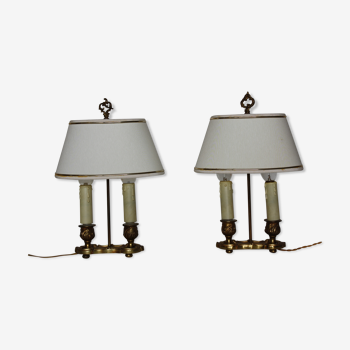 Lampes de chevet bronze style Louis XV