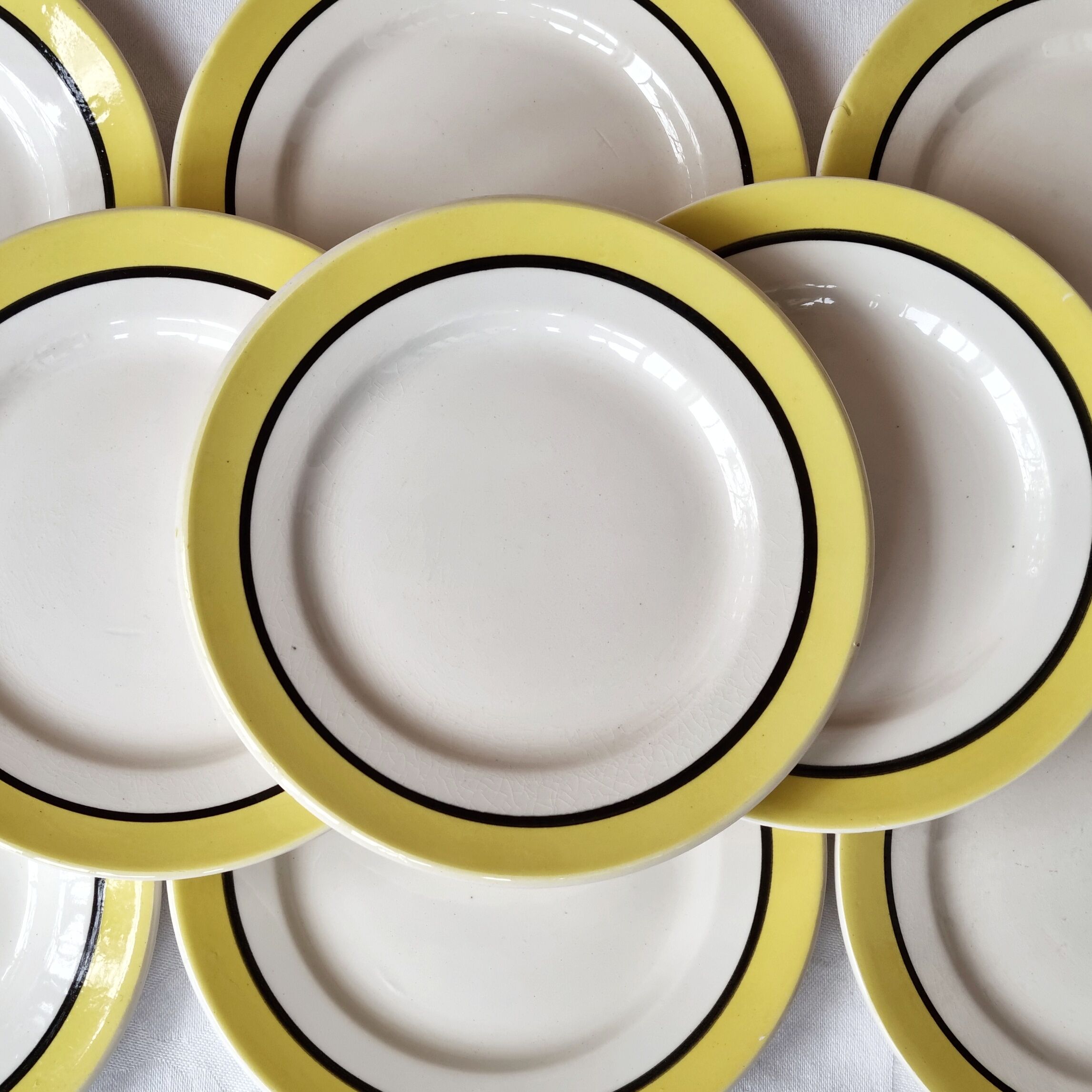 Lot de 9 assiettes à dessert Dinard de Digoin