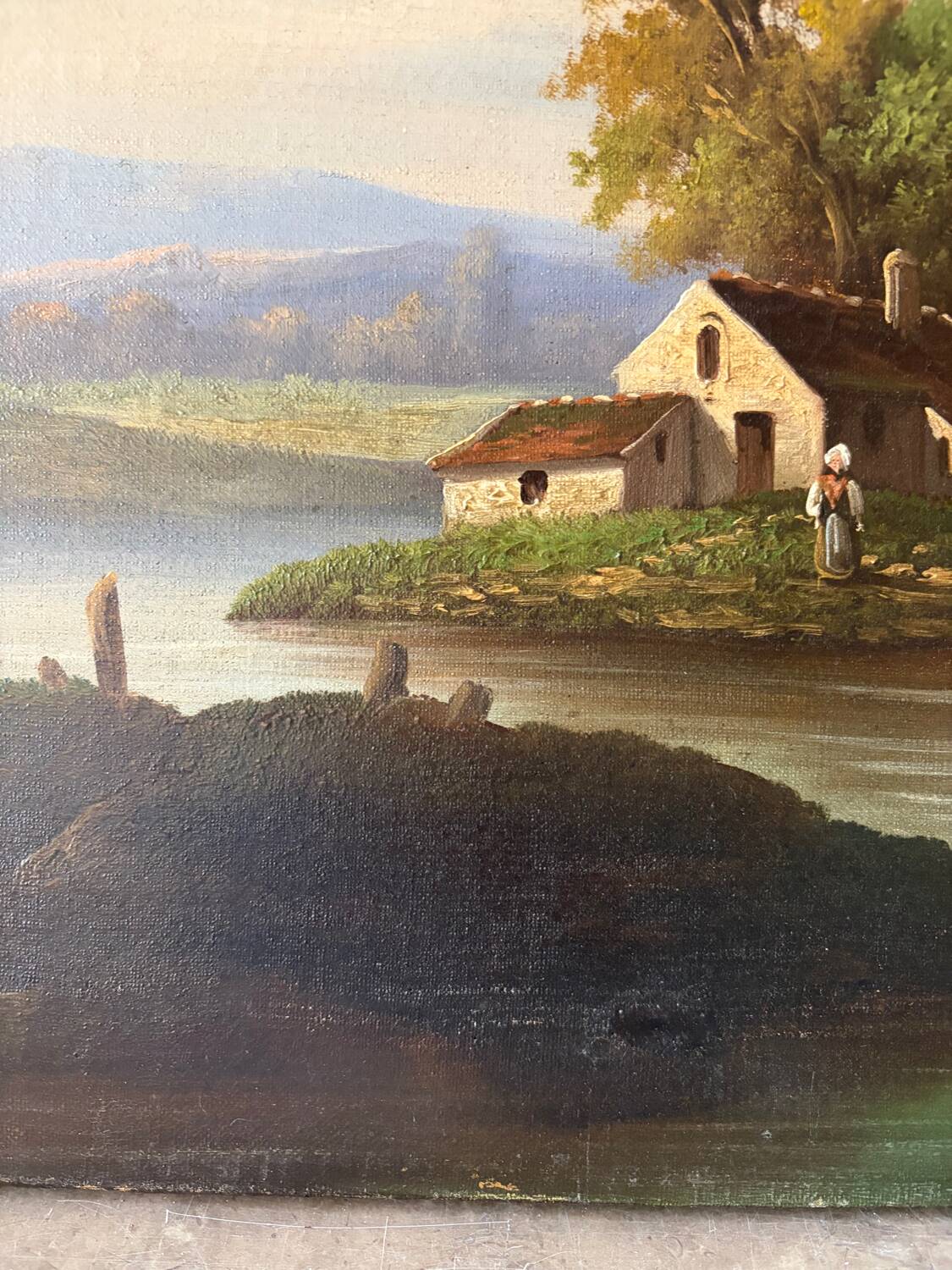 19th-century Dutch landscape, signed