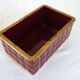 Art Deco box in burgundy ceramic art Poët Laval