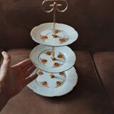 Paris porcelain 3-tier tray