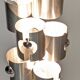 Space Age 7-light pipe chandelier, 1960s-70s
