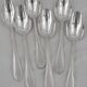 25-piece cutlery set François Frionnet in silver-plated metal, bead decoration.
