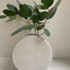 Vase céramique émail blanc