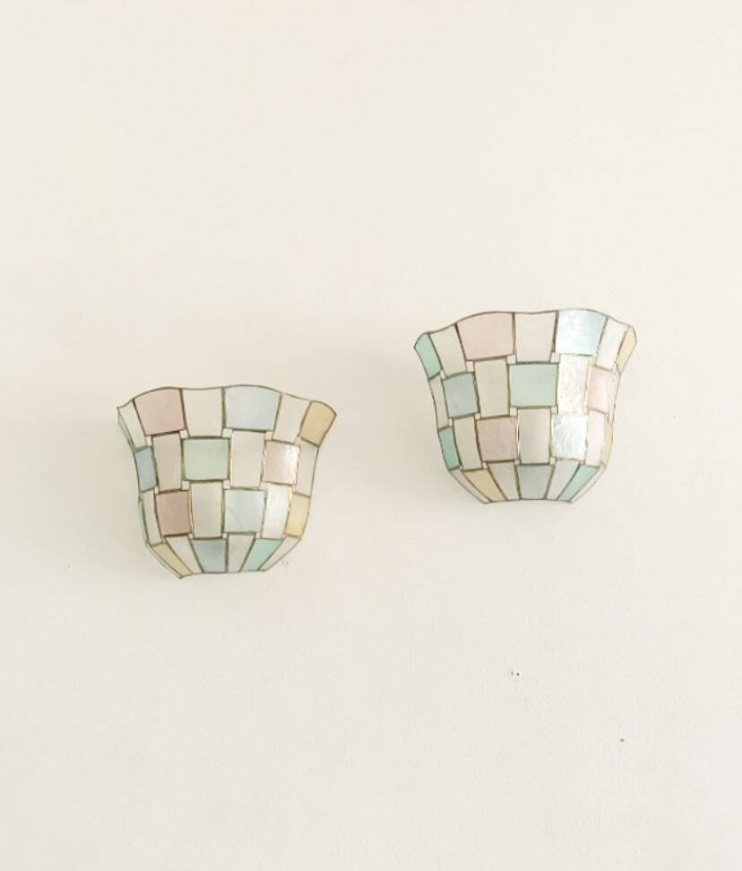 Pair of Art Deco Coquille Wall Sconces