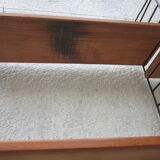 Large shelf String of the ' 60s, solid oak shelves