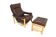 Scandinavian leather armchair, Sweden, 1970