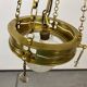 Suspended brass art from the Vienna Secession by Kolo Moser.