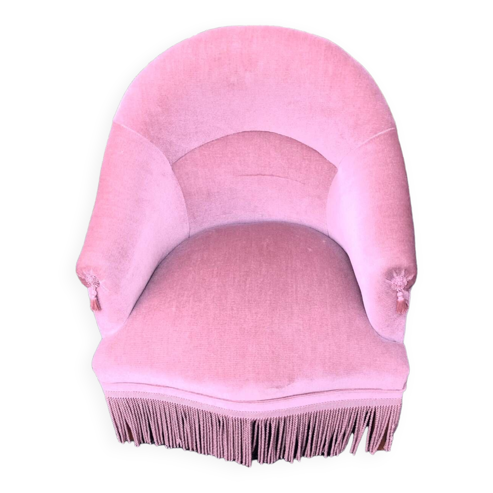 Pink toad armchair