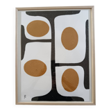 Acrylic on canvas paper, framed