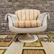 Swivel shell armchair by lusch erzeugnis 1970 vintage