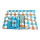 140x143 tablecloth and vintage napkins