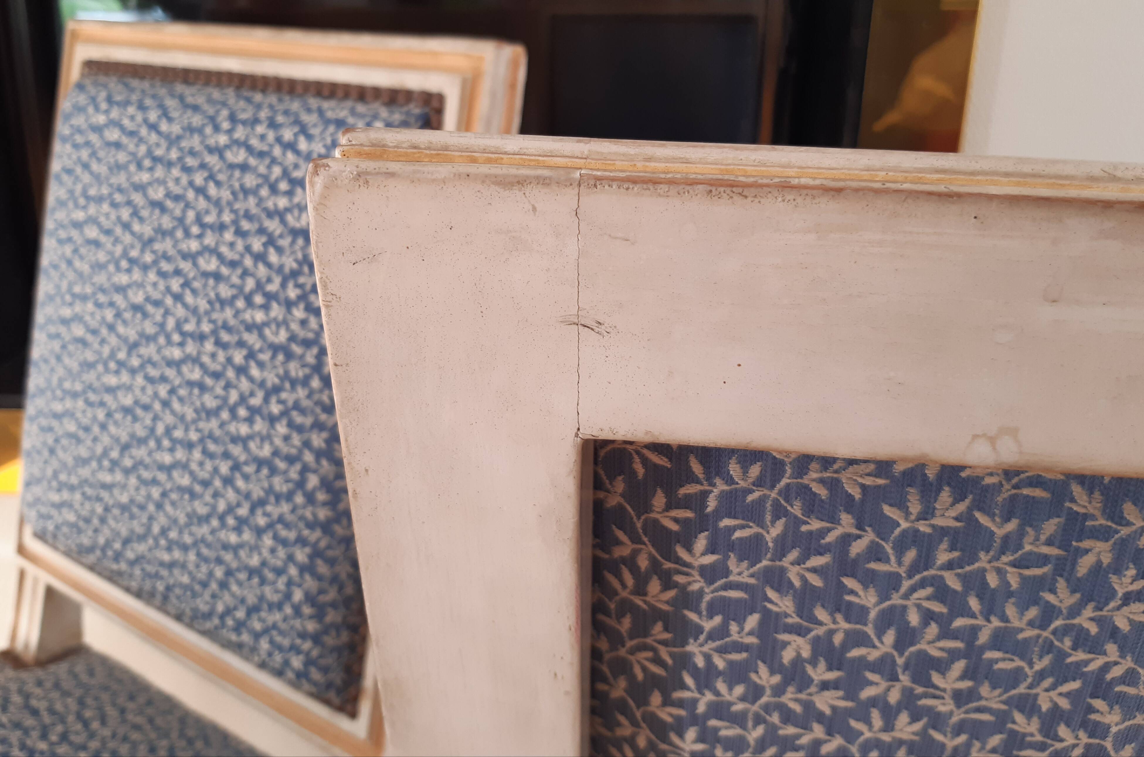 Two Louis XVI Jacob style chairs early 20th