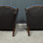 Pair of mahogany armchairs, Restoration period – early 19th century