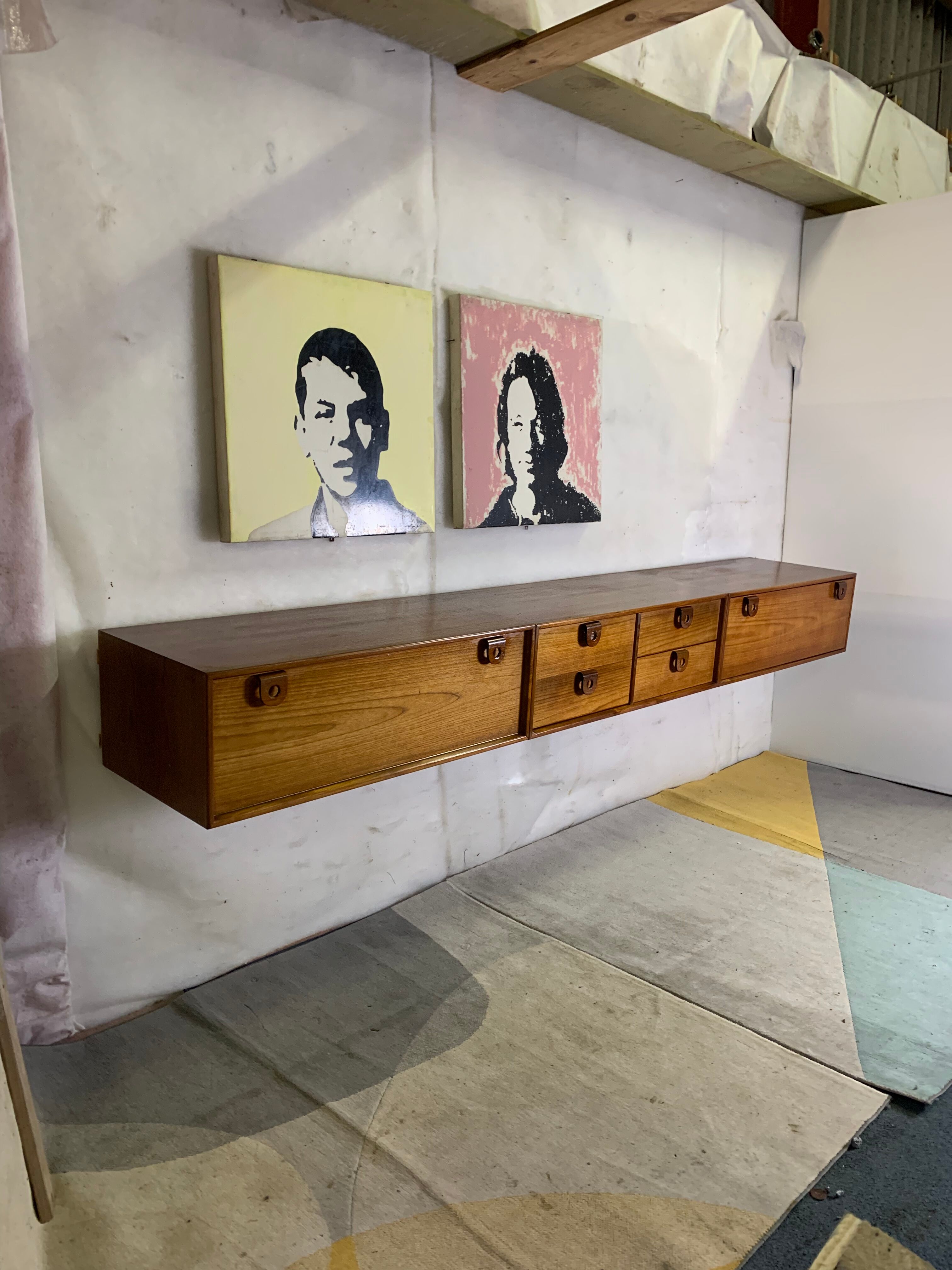 Scandinavian floating sideboard 1960