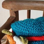Vintage country-style children's armchair