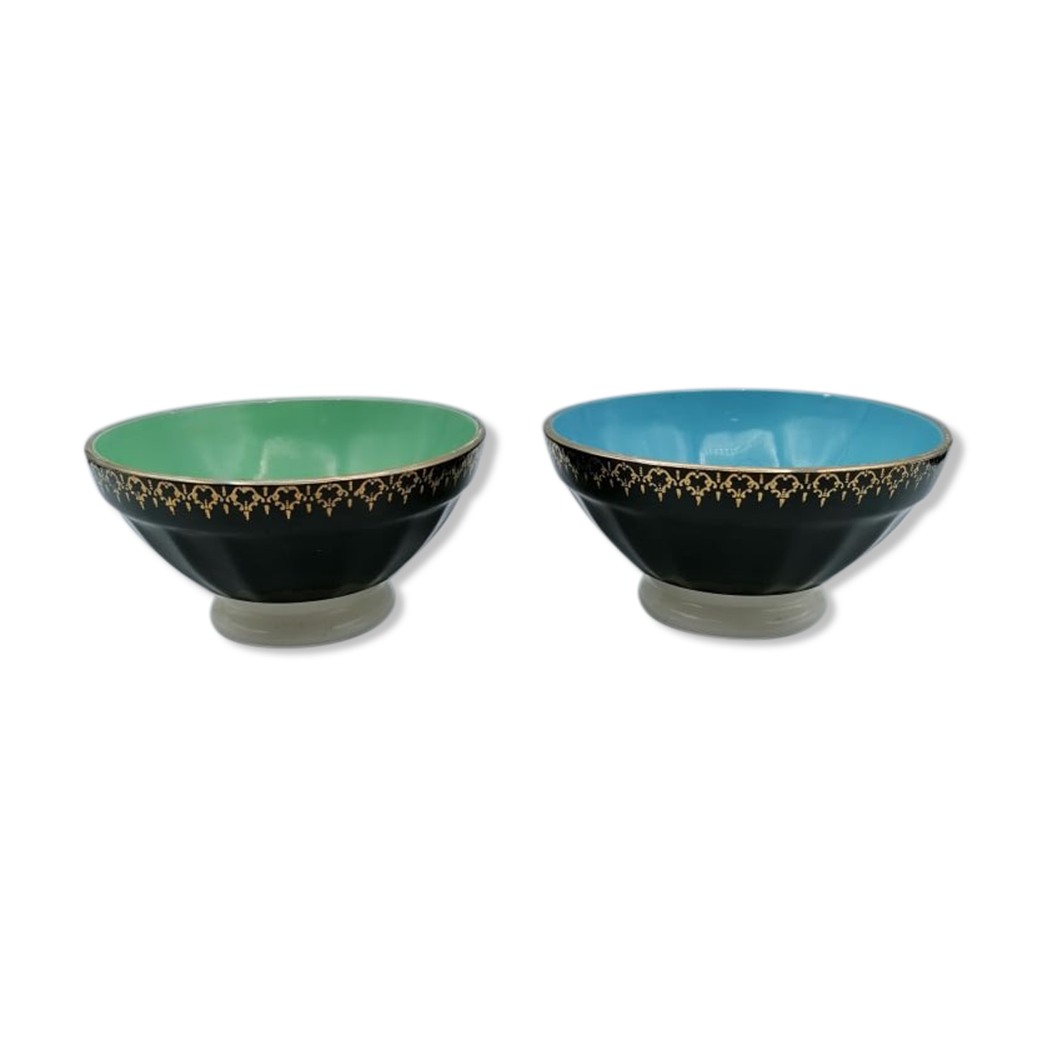 Two Sarreguemine bowls