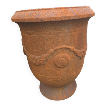 Vase médicis Anduze en fonte, décoration de jardin