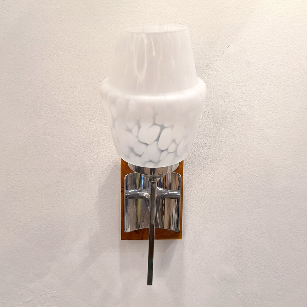 Applique murale vintage en verre de Murano chiné, 1960