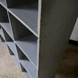 Bookcase locker vintage wooden shelf