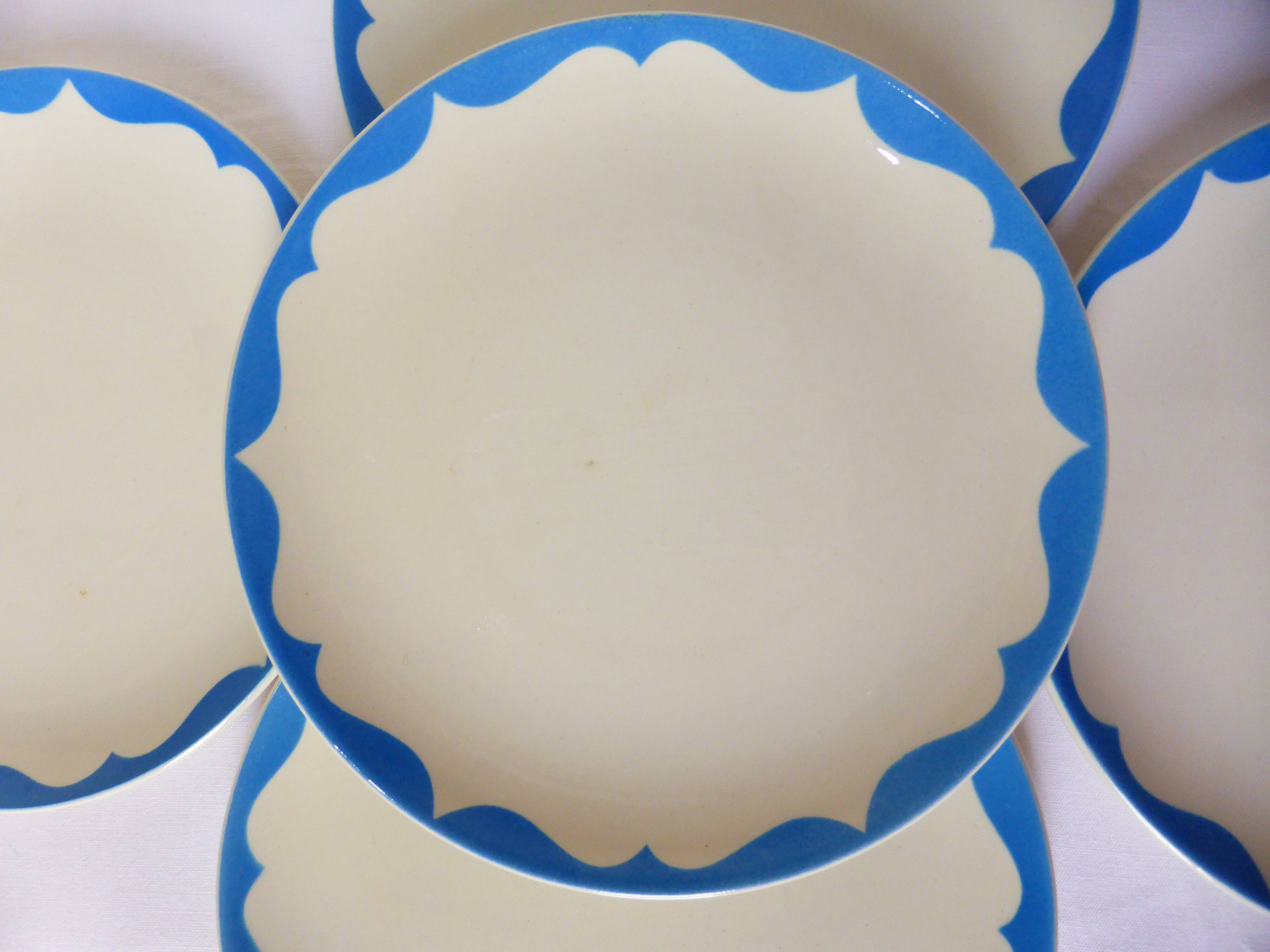 5 dessert plates from Gien model Catherine 220552