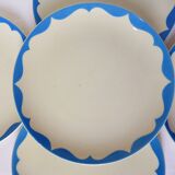 5 dessert plates from Gien model Catherine 220552