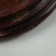 Midcentury brass gooseneck clam shell desk lamp