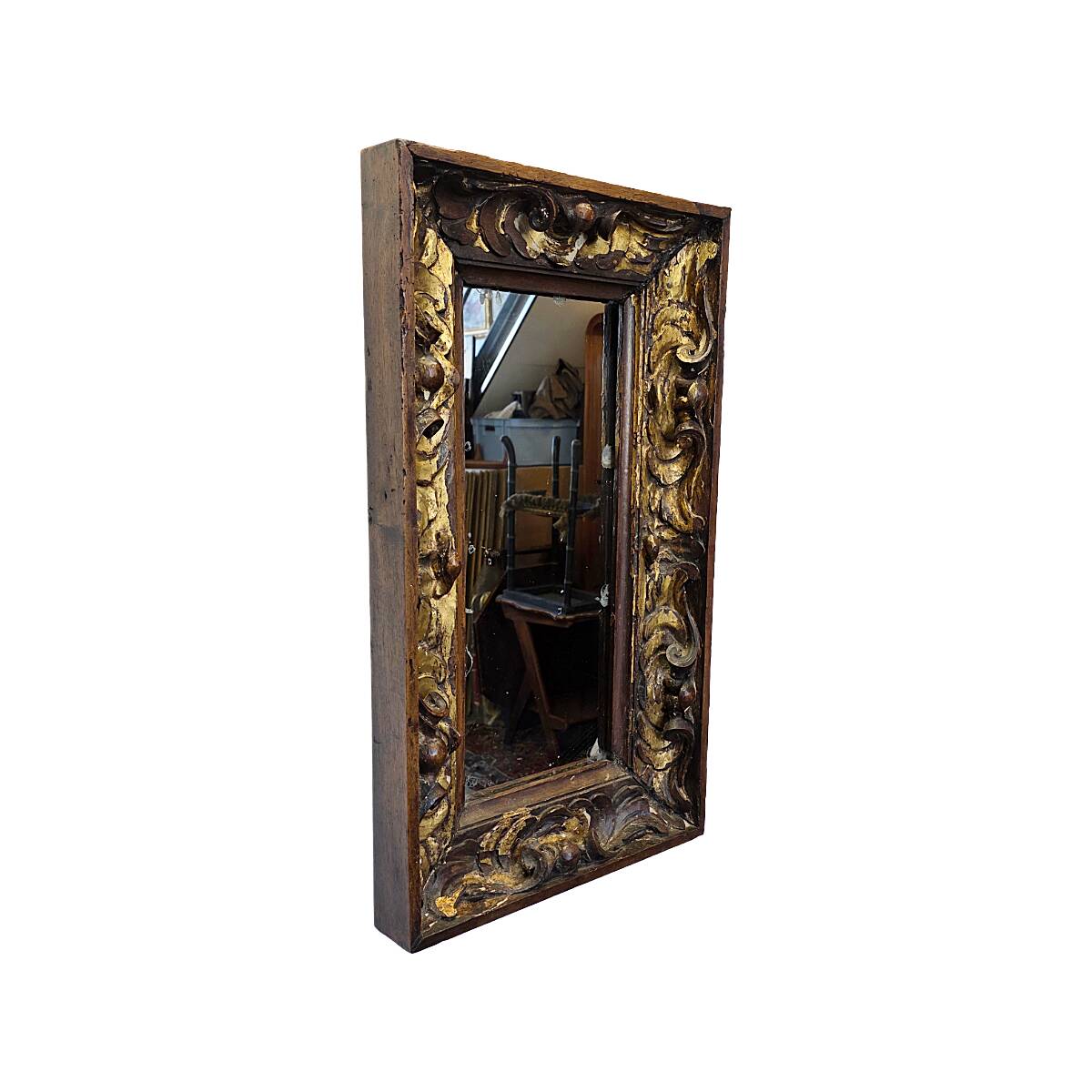 Antique Italian Baroque Mirror, 1st half 1700s
