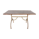 Table de bistrot en fer et plateau bois début XXEME