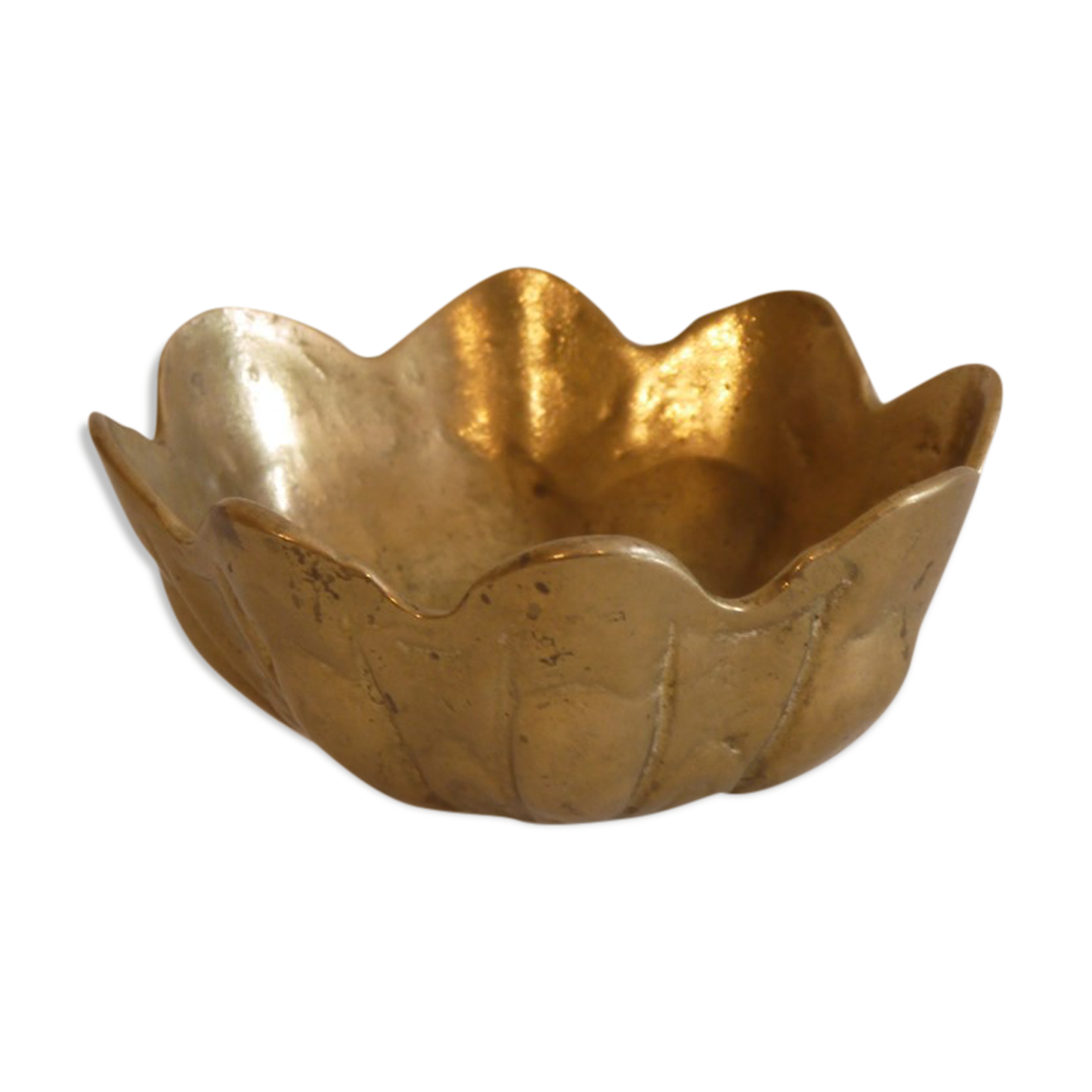 Empty vintage cast brass pocket 1960