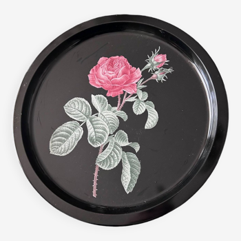 vintage tray decorated with roses