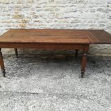 Oak farm table with two extensions