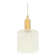 Scandinavian Glass & Brass Pendant Light by Fagerlund for Orrefors, 1960s