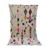 Handmade wool Berber rug 235 X 140 CM
