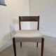 wooden chair with new upholstery