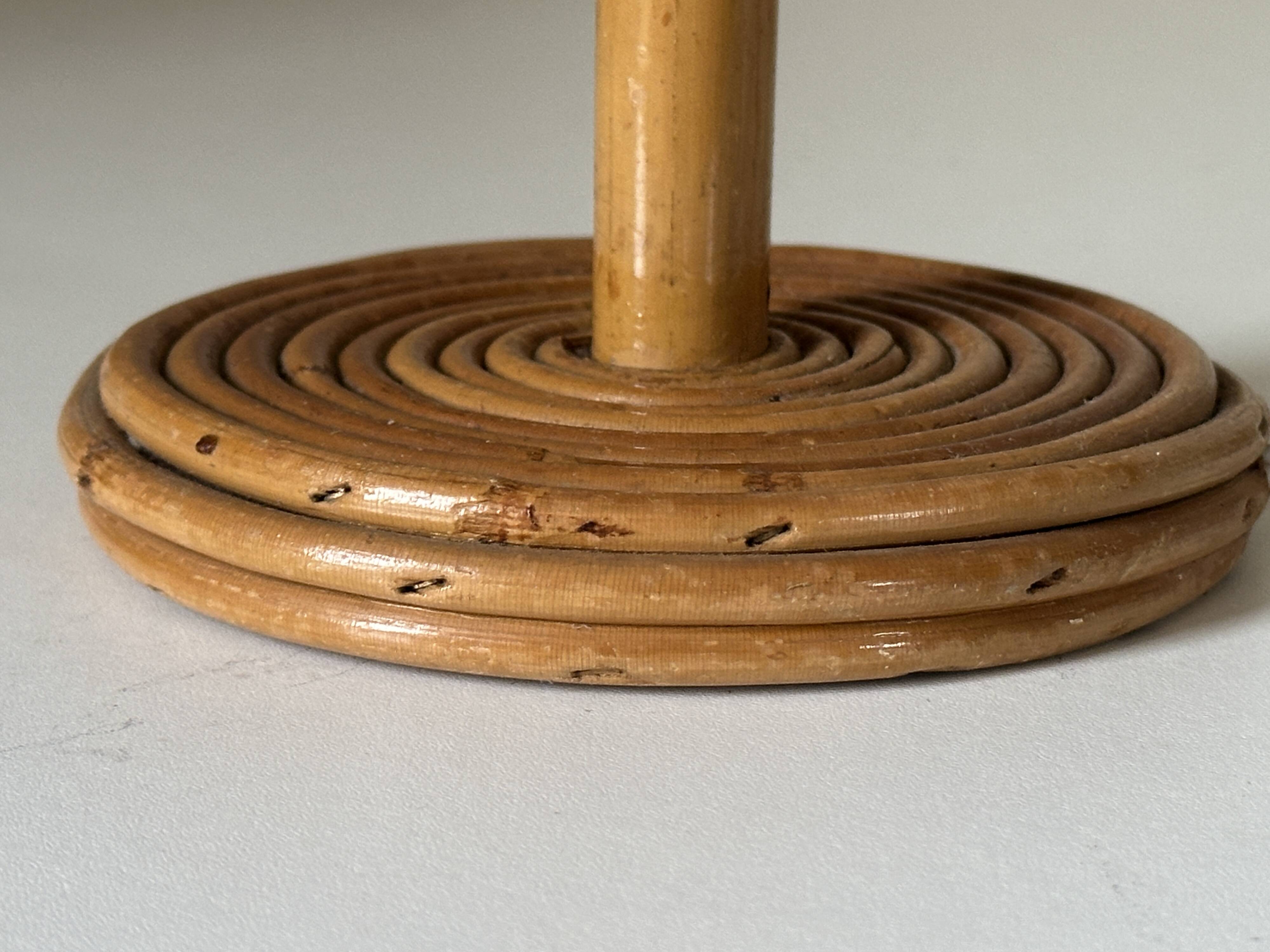 Vintage rattan lamp from the 60s