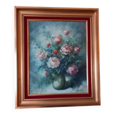 Superb oil on canvas signed by Pierre Sorel - Bouquet of flowers - Gilded frame