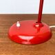 Red German table lamp mid-century 6556 by Christian Dell for Kaiser Idell, 1960s