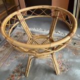 Rattan table base
