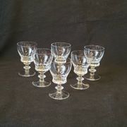6 Antique Baccarat Cut Crystal Port or White Wine Glasses?