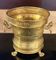 Vintage Planter / Flowerpot in Hammered Brass Mecap - Very good condition