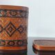 Vintage woven bamboo box - Artisanal Shanghai