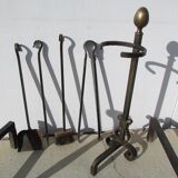 Wrought iron chimney servant, and bronze, ancient