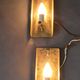 Pair of gilt brass and crystal sconces by Carl Fagerlund for Orrefors, 1960.