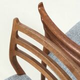 Set of 4 Niels Møller model '78' chairs refurbished