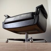 Vintage armchair published by Möbel Mann – elegant black